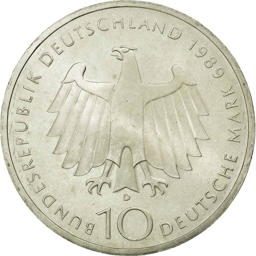 Monnaie, République fédérale allemande, 10 Mark, 1989, Munich, Germany, SUP+