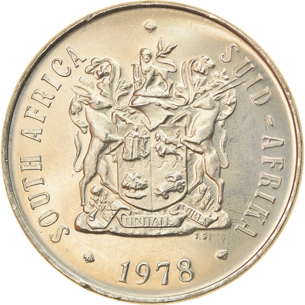 Coin, South Africa, 50 Cents, 1978, AU(55-58), Nickel, KM:87