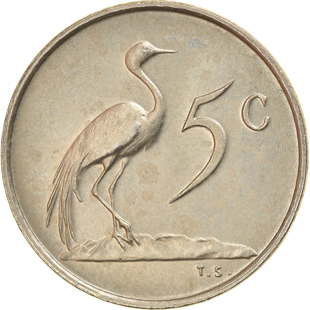 Munten, Zuid Afrika, 5 Cents, 1978, ZF, Nickel, KM:84