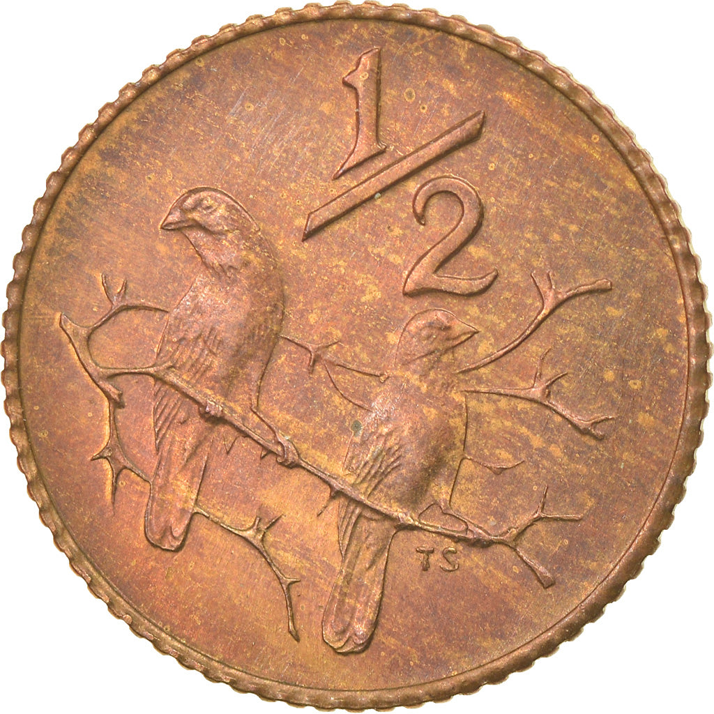 Coin, South Africa, 1/2 Cent, 1978, VF(30-35), Bronze, KM:81