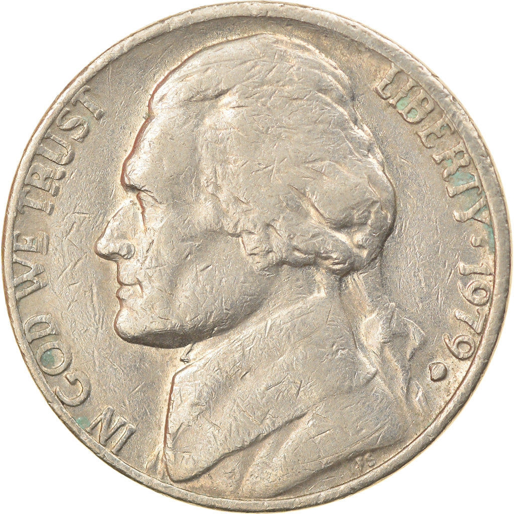 Monnaie, États-Unis, Jefferson Nickel, 5 Cents, 1979, U.S. Mint, Denver, TTB
