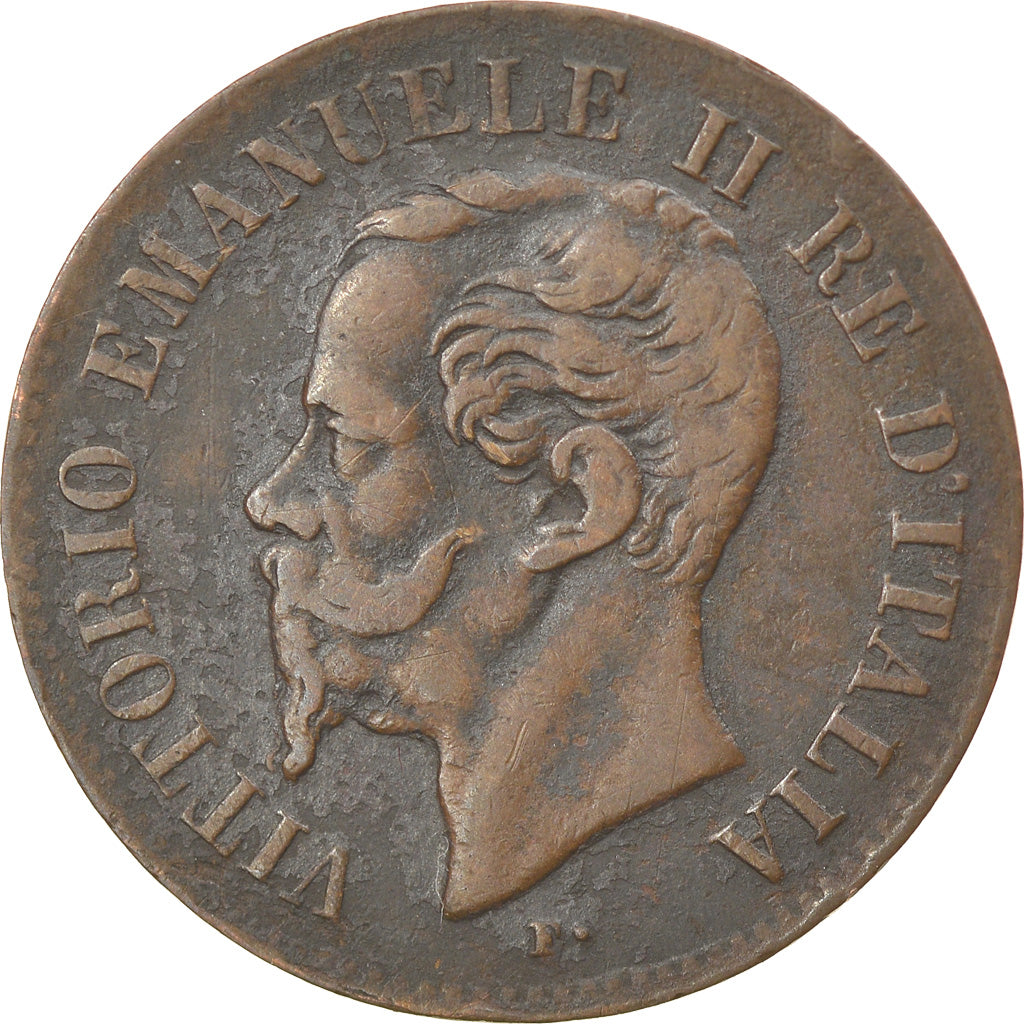 Münze, Italien, Vittorio Emanuele II, 2 Centesimi, 1862, Naples, S+, Kupfer