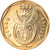 Moneta, Sudafrica, 10 Cents, 2003, SPL-, Acciaio placcato in bronzo, KM:347