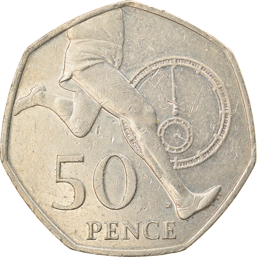 Coin, Great Britain, Elizabeth II, 50 Pence, 2004, British Royal Mint
