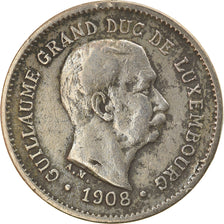 Coin, Luxembourg, William IV, 5 Centimes, 1908, VF(30-35), Copper-nickel, KM:26