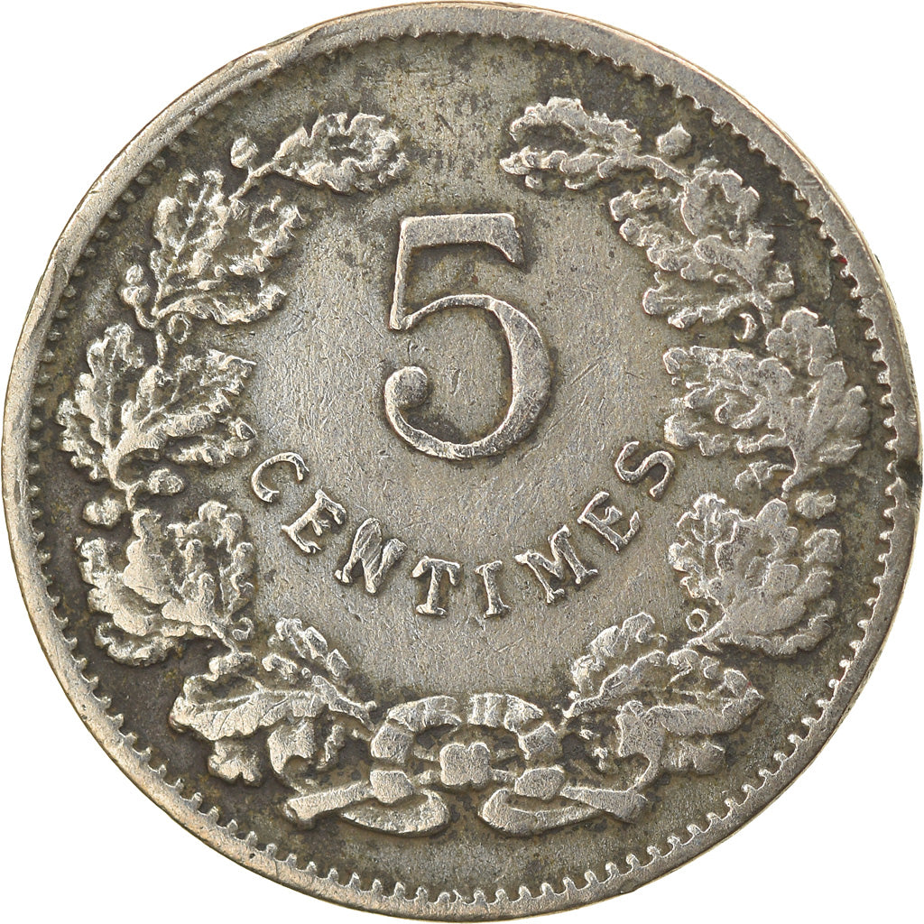 Coin, Luxembourg, William IV, 5 Centimes, 1908, VF(30-35), Copper-nickel, KM:26