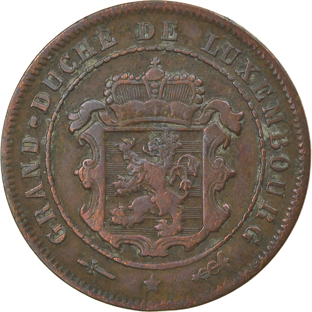 Coin, Luxembourg, William III, 2-1/2 Centimes, 1901, Utrecht, VF(30-35), Bronze