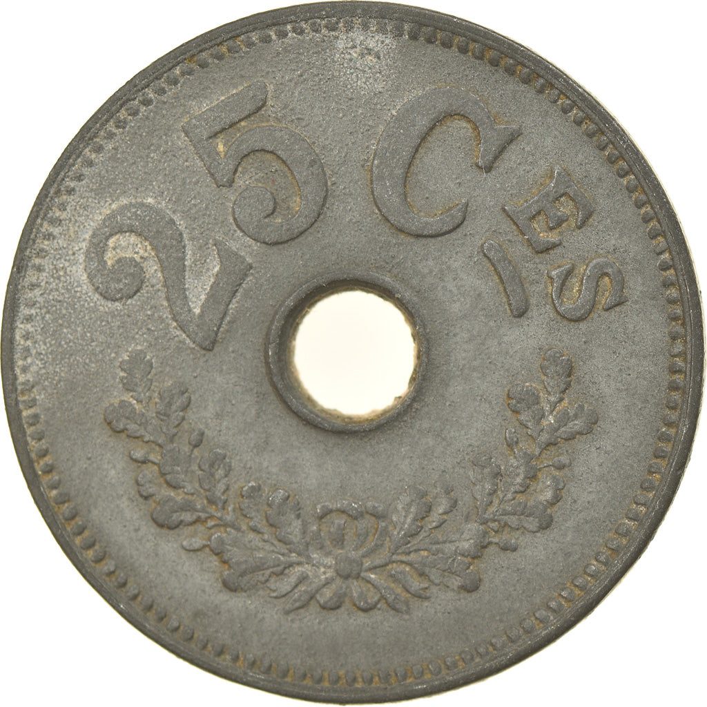 Münze, Luxemburg, Charlotte, 25 Centimes, 1916, S, Zinc, KM:29