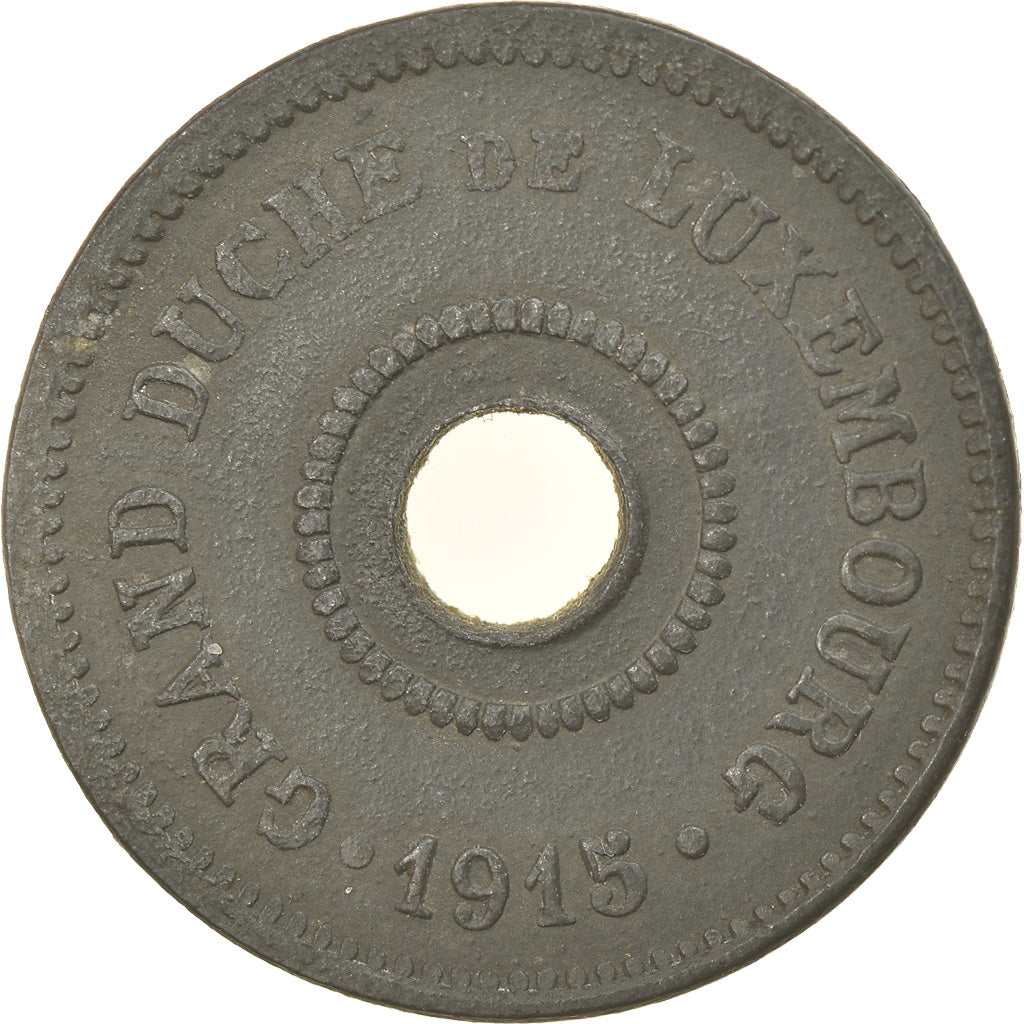Moneta, Lussemburgo, Marie Adelaide, 10 Centimes, 1915, MB+, Zinco, KM:28