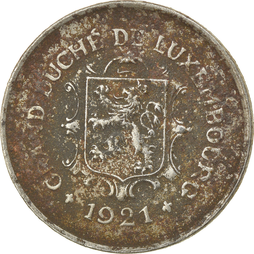 Coin, Luxembourg, Charlotte, 5 Centimes, 1921, VF(20-25), Iron, KM:30