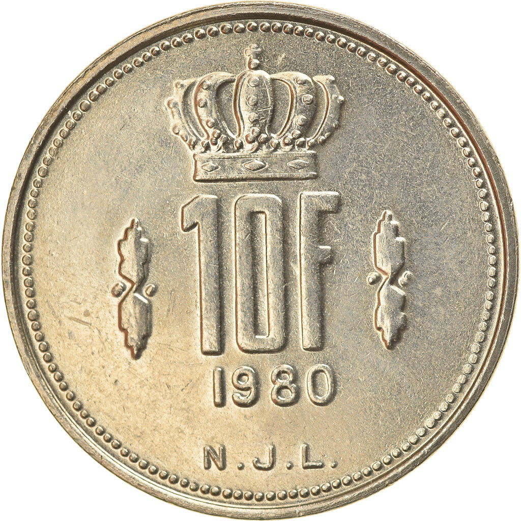 Monnaie, Luxembourg, Jean, 10 Francs, 1980, TTB, Nickel, KM:57