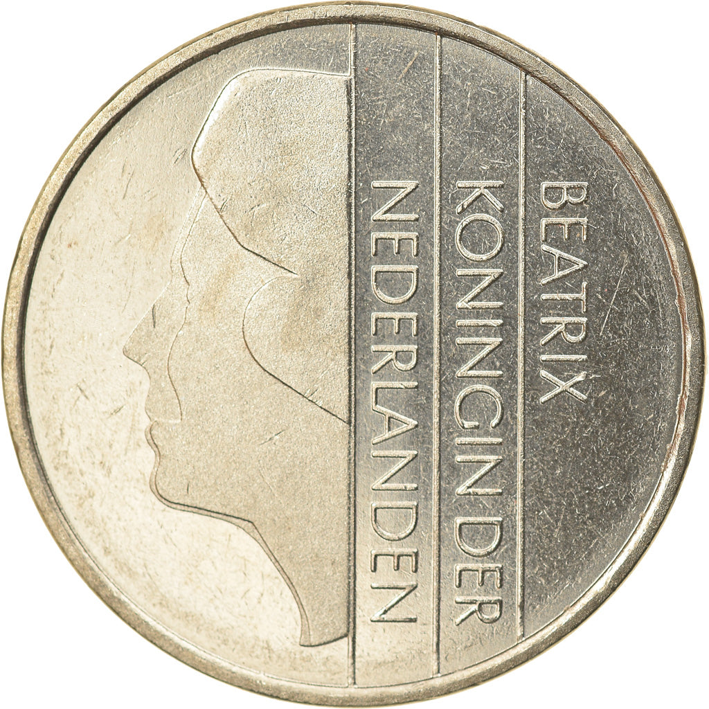 Monnaie, Pays-Bas, Beatrix, Gulden, 1989, TTB+, Nickel, KM:205