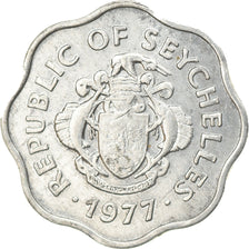 Coin, Seychelles, 5 Cents, 1977, British Royal Mint, EF(40-45), Aluminum, KM:31