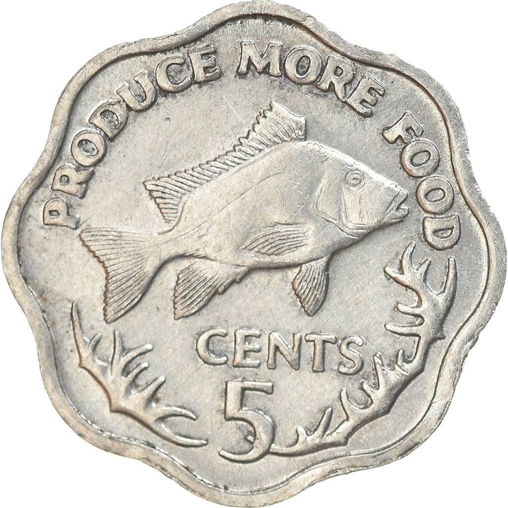 Coin, Seychelles, 5 Cents, 1977, British Royal Mint, EF(40-45), Aluminum, KM:31