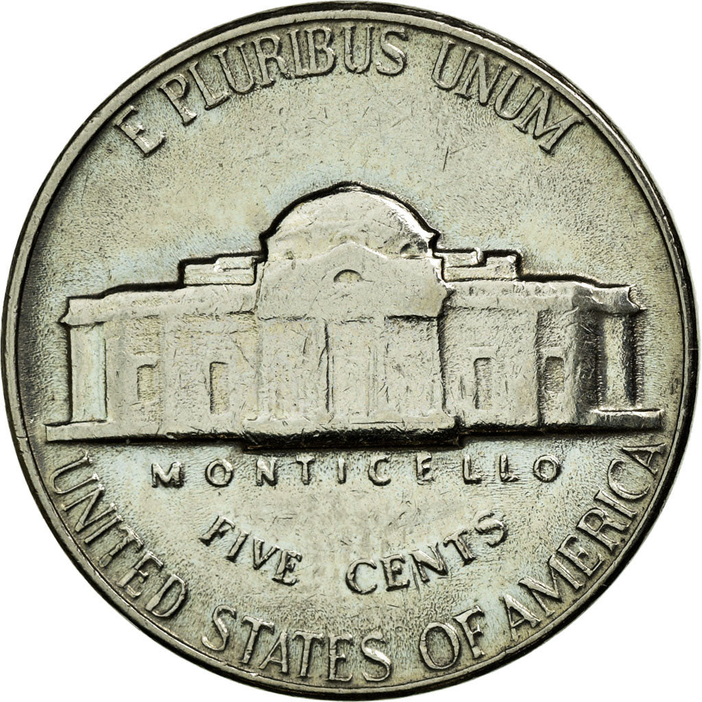 Moneda, Estados Unidos, Jefferson Nickel, 5 Cents, 1966, U.S. Mint