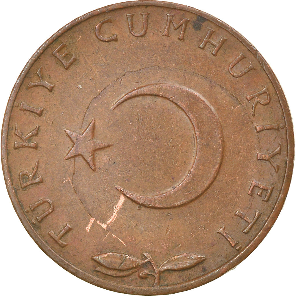 Moeda, Turquia, 5 Kurus, 1972, EF(40-45), Bronze, KM:890.2