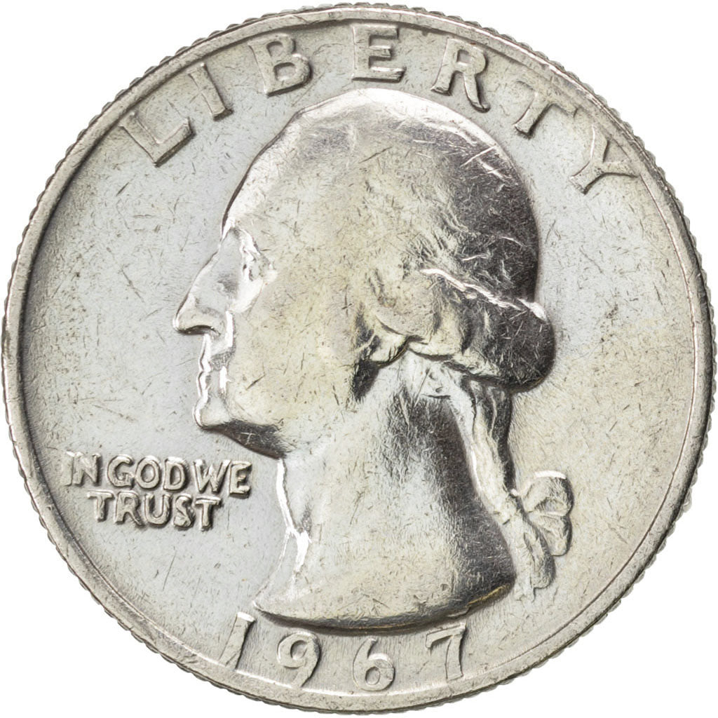 United States, Washington Quarter, Quarter, 1967, Philadelphia, KM #164A,...