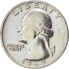 United States, Washington Quarter, Quarter, 1967, Philadelphia, KM #164A,...
