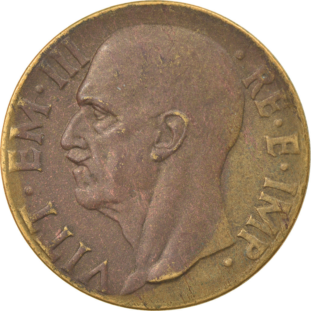 Monnaie, Italie, Vittorio Emanuele III, 10 Centesimi, 1940, Rome, TB+
