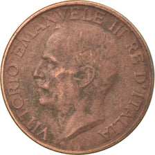 Moneta, Italia, Vittorio Emanuele III, 10 Centesimi, 1933, Rome, MB+, Bronzo
