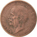 Moneta, Italia, Vittorio Emanuele III, 10 Centesimi, 1933, Rome, MB+, Bronzo