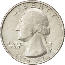 Coin, United States, Washington Quarter, Quarter, 1976, U.S. Mint, Philadelphia