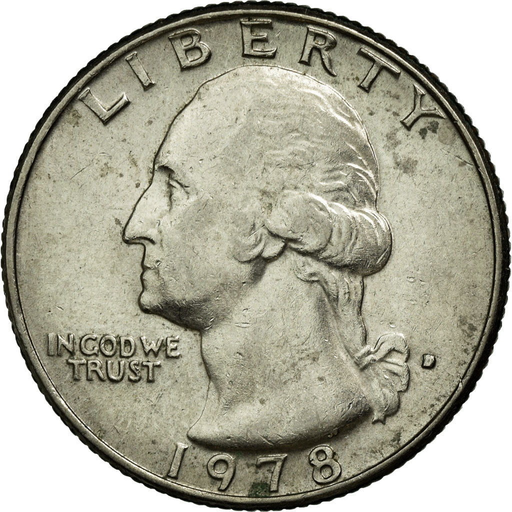 Coin, United States, Washington Quarter, Quarter, 1978, U.S. Mint, Denver