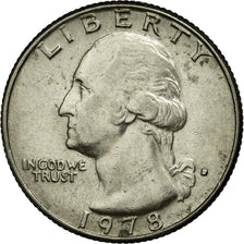 Coin, United States, Washington Quarter, Quarter, 1978, U.S. Mint, Denver