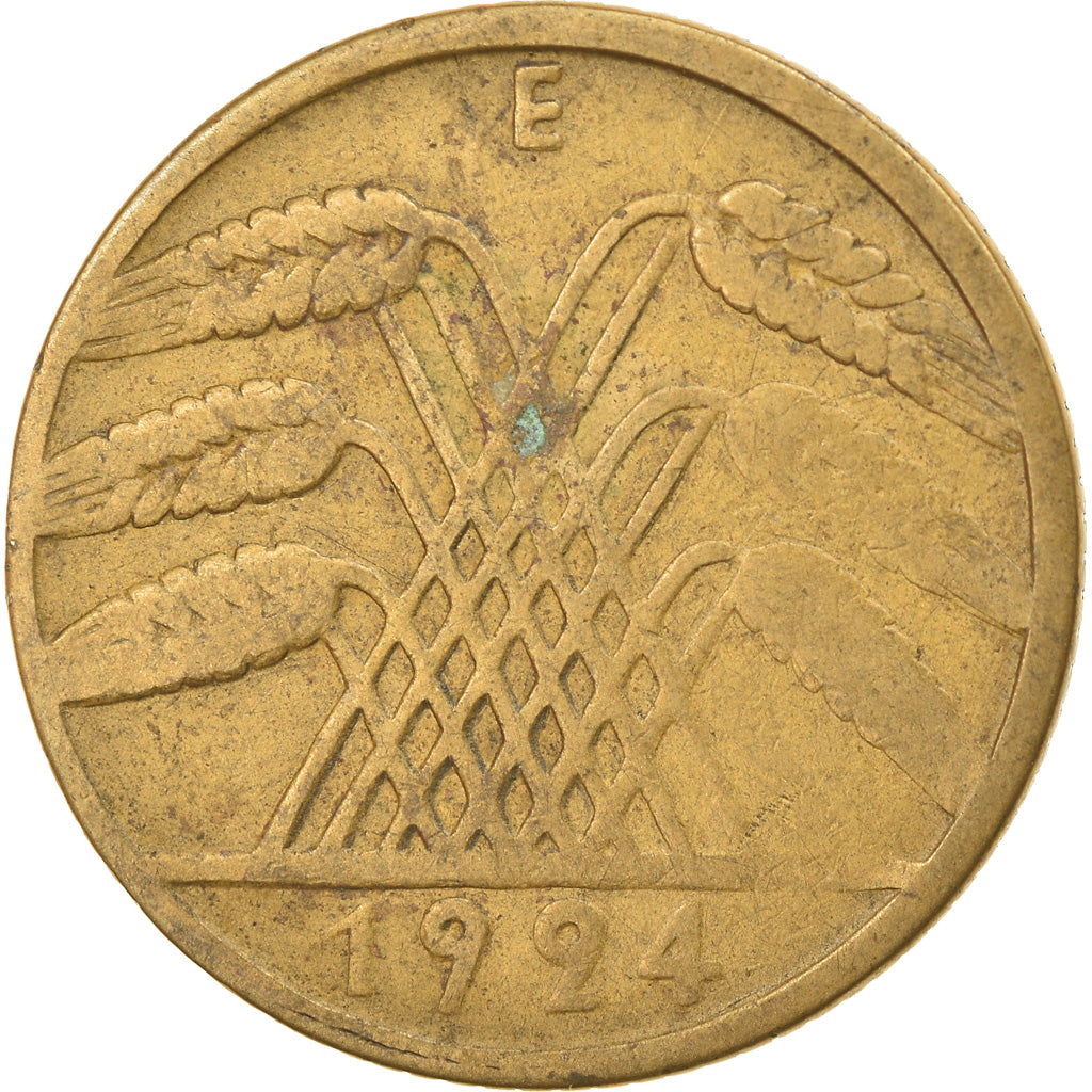 Moneta, NIEMCY, REP. WEIMARSKA, 10 Rentenpfennig, 1924, Muldenhütten