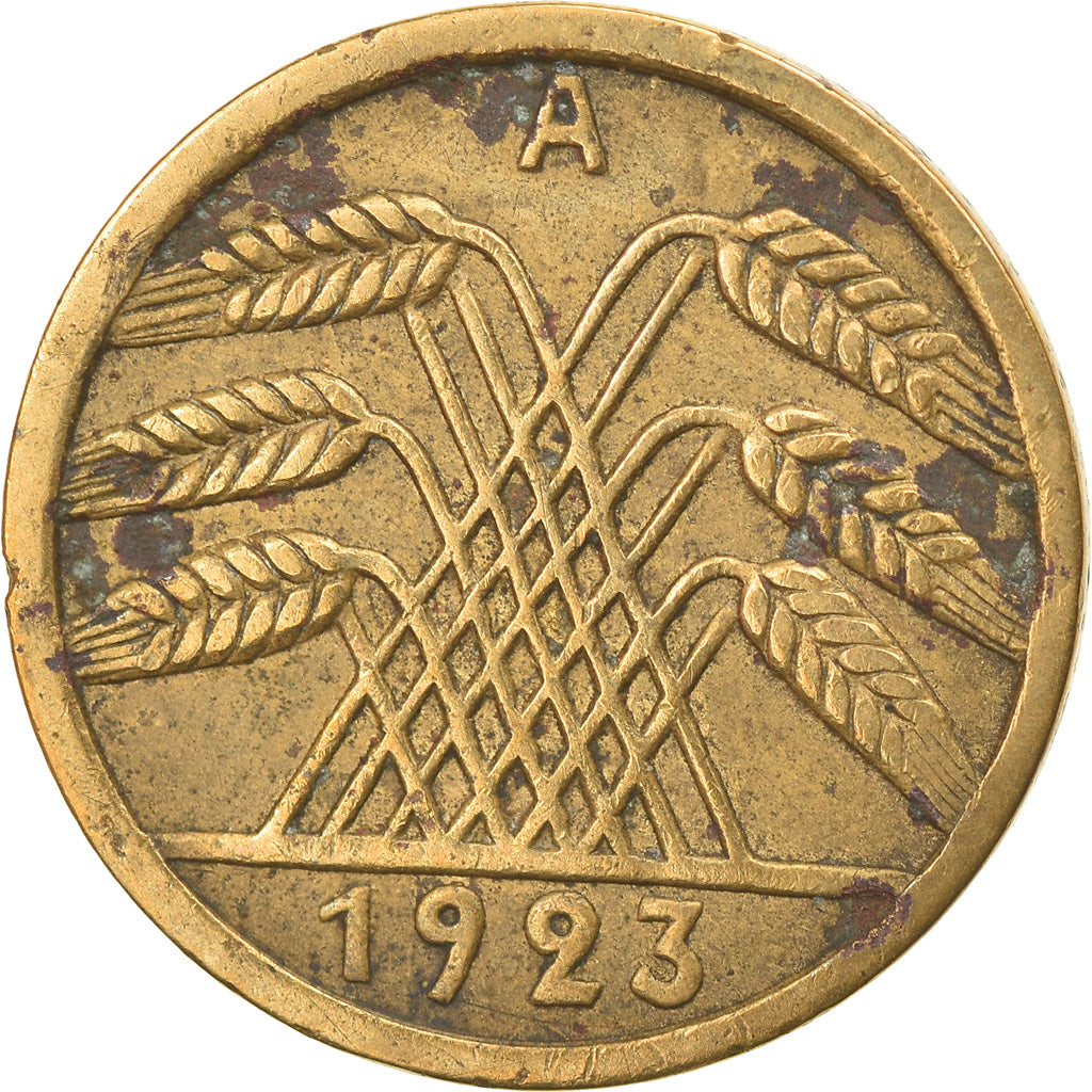 Moneta, GERMANIA, REPUBBLICA DI WEIMAR, 5 Rentenpfennig, 1923, Berlin, MB+