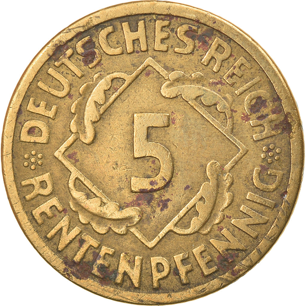 Moneta, GERMANIA, REPUBBLICA DI WEIMAR, 5 Rentenpfennig, 1923, Berlin, MB+