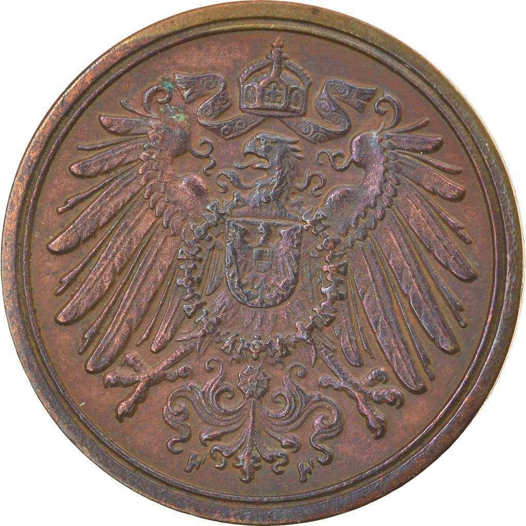 Moeda, ALEMANHA - IMPÉRIO, Wilhelm II, Pfennig, 1892, Stuttgart, EF(40-45)