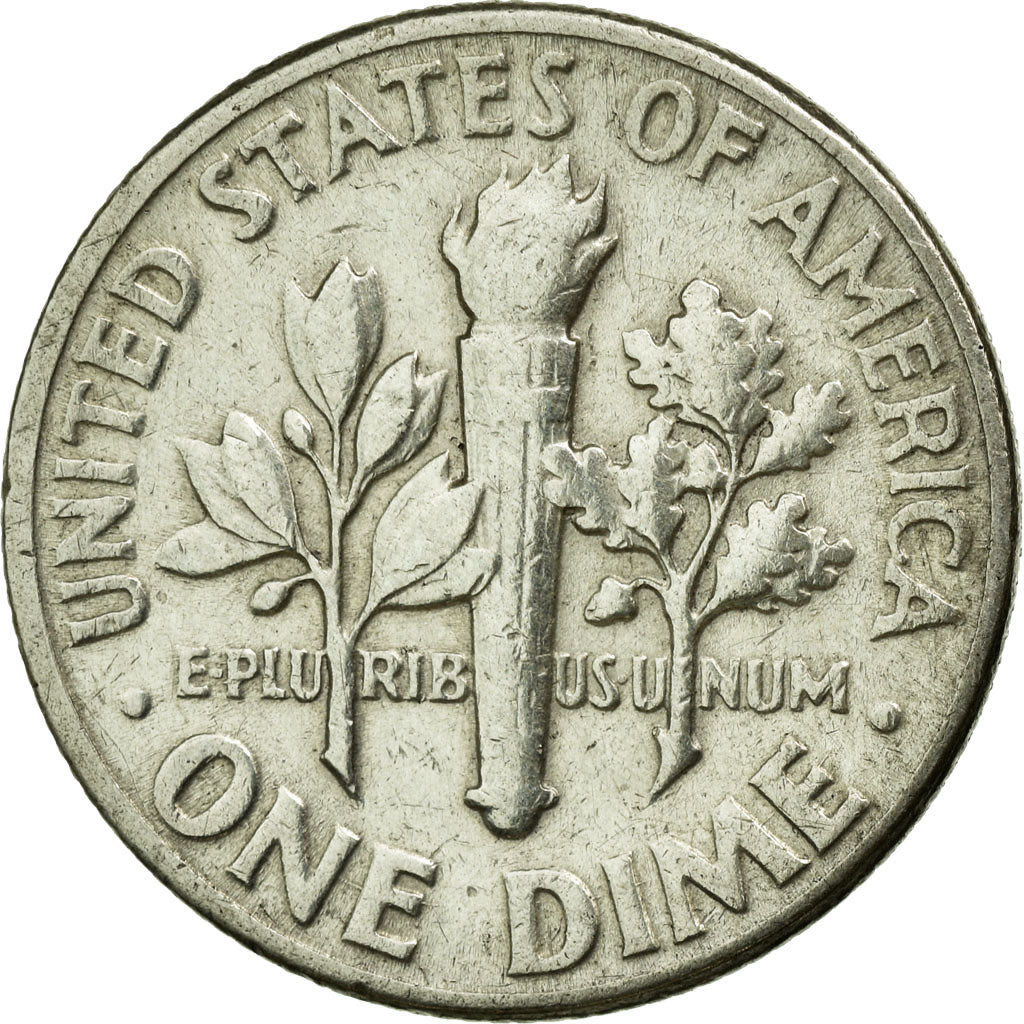 Coin, United States, Mercury Dime, Dime, 1957, U.S. Mint, Philadelphia