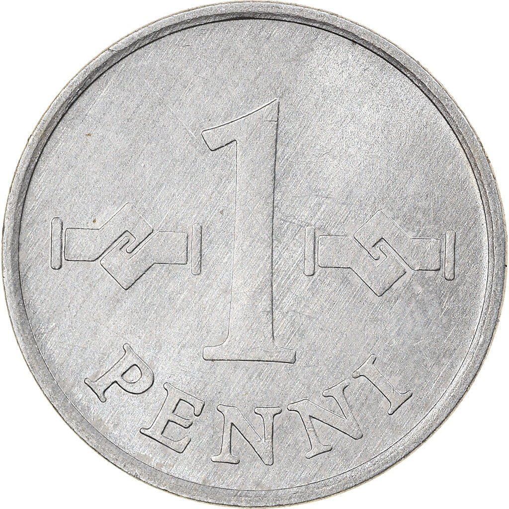 Moneta, Finlandia, Penni, 1977, EF(40-45), Aluminium, KM:44a