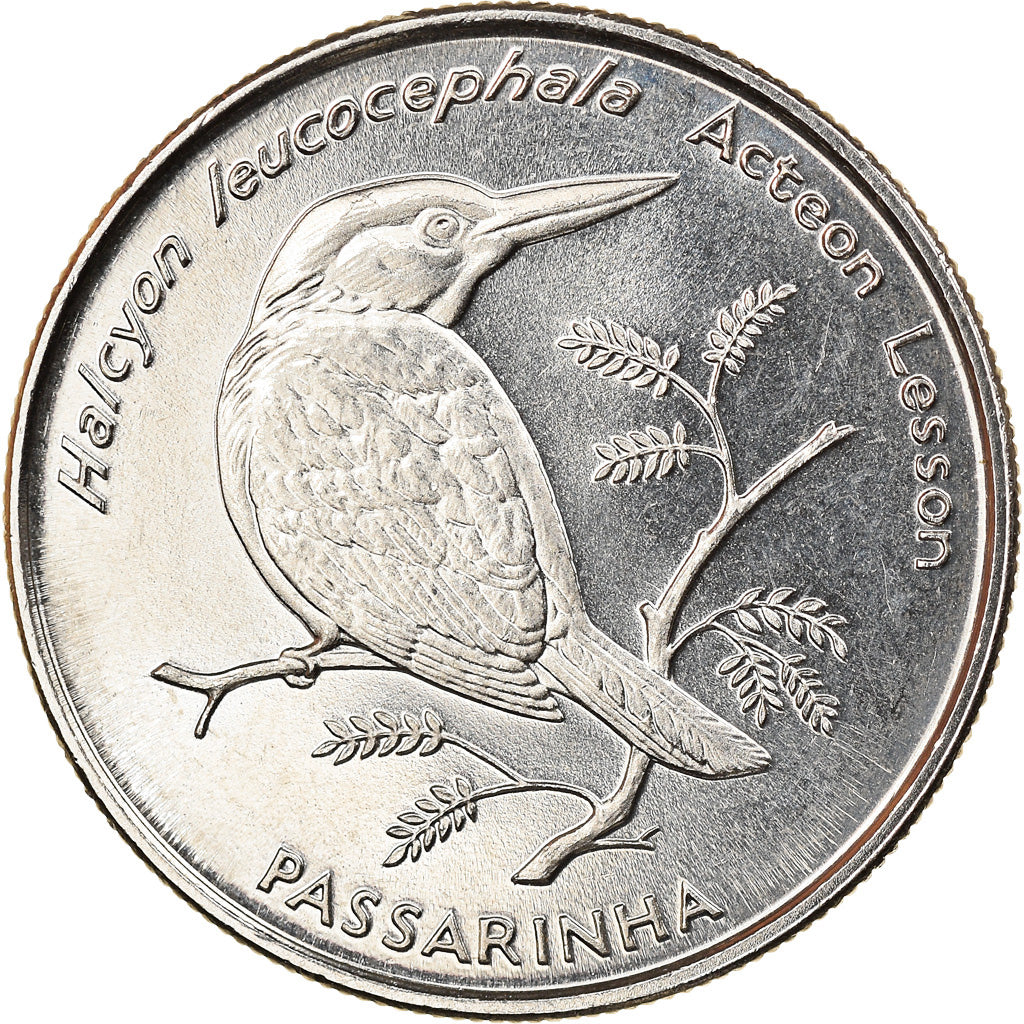 Moneta, Capo Verde, 10 Escudos, 1994, BB, Acciaio placcato nichel, KM:29