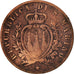 Coin, San Marino, 5 Centesimi, 1869, Rome, VF(30-35), Copper, KM:1