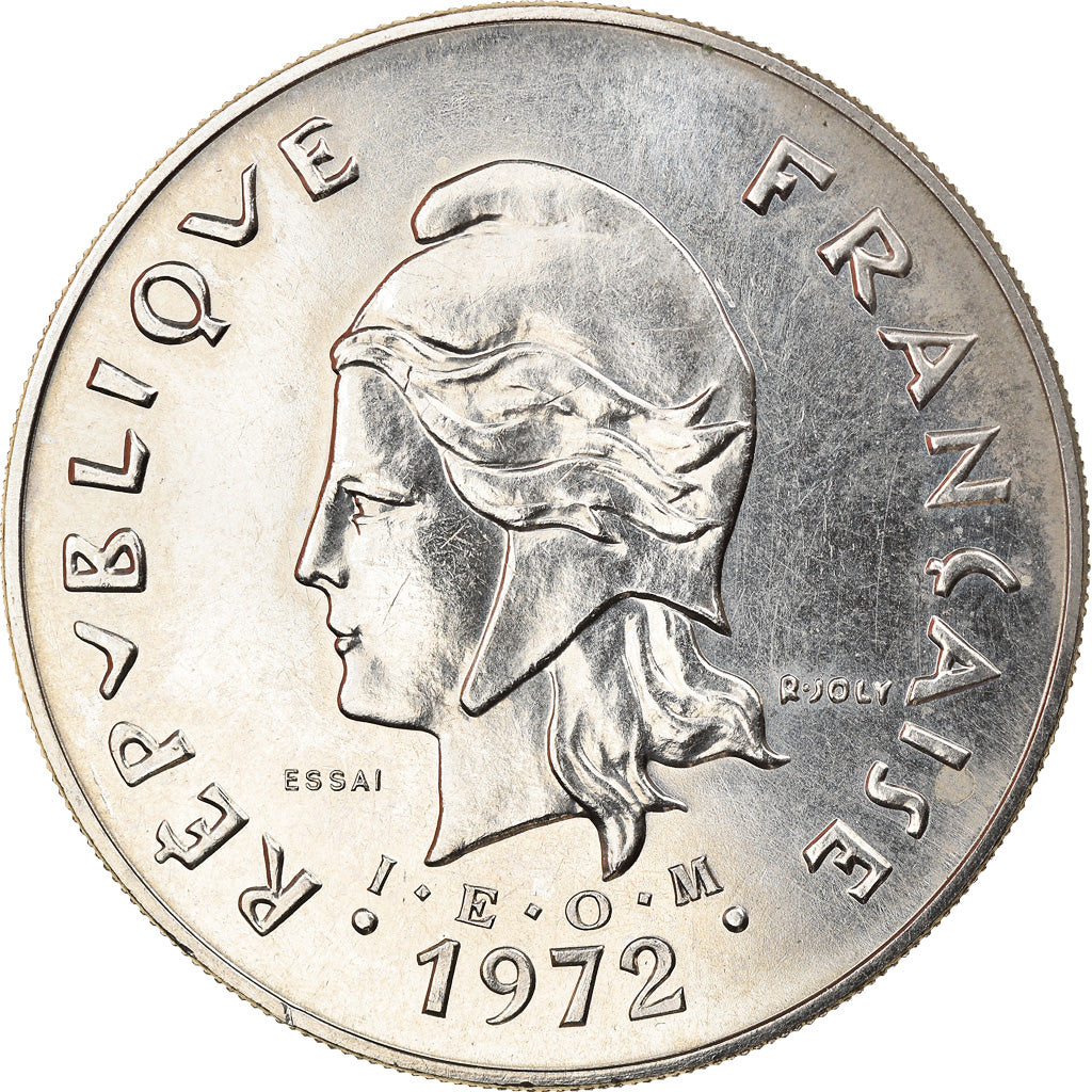 Coin, New Hebrides, 50 Francs, 1972, Paris, EF(40-45), Nickel, KM:E7