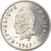 Coin, New Hebrides, 20 Francs, 1967, Paris, EF(40-45), Nickel, KM:E3