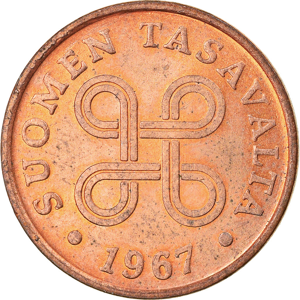 Münze, Finnland, Penni, 1967, SS, Kupfer, KM:44