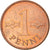 Moneta, Finlandia, Penni, 1967, EF(40-45), Miedź, KM:44