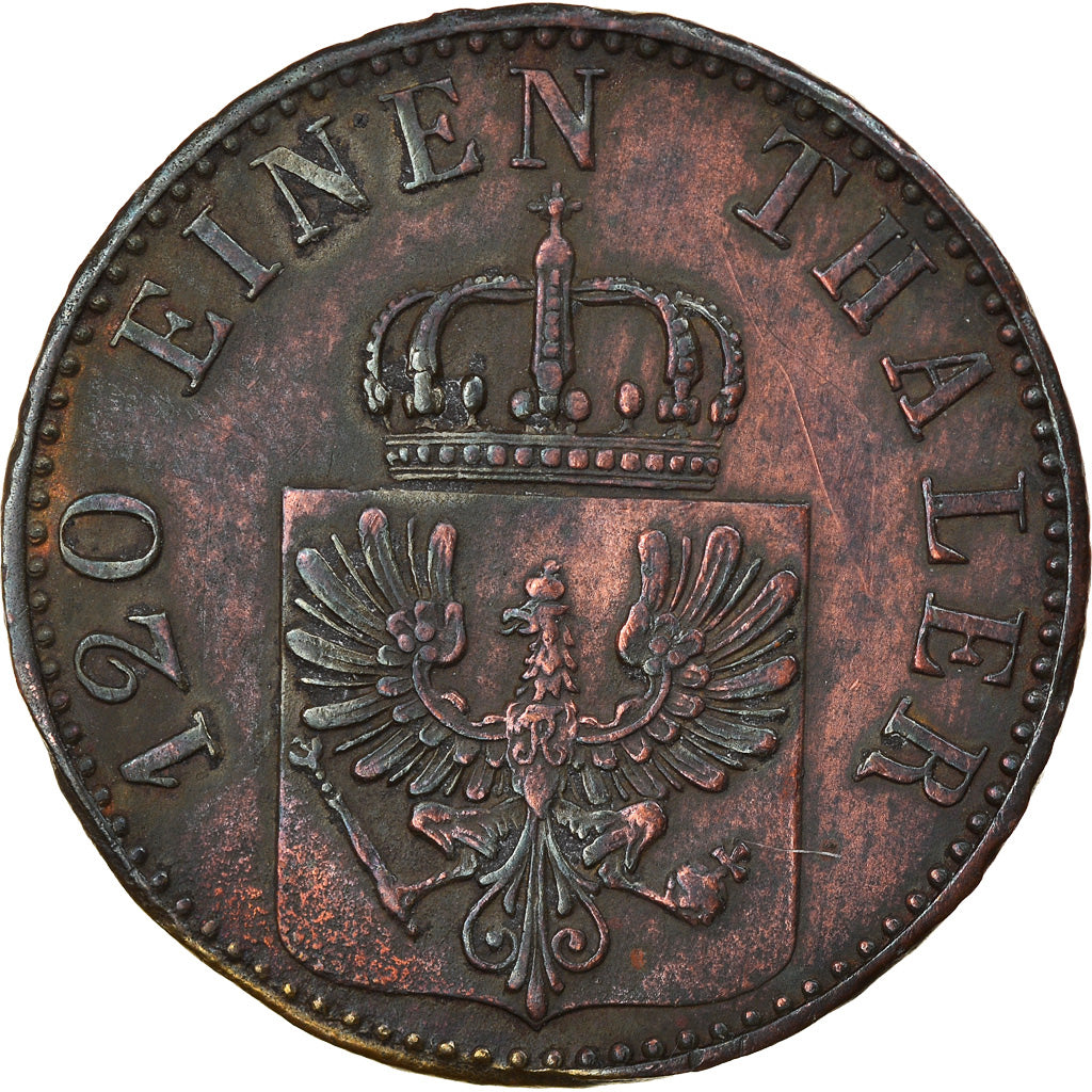Monnaie, Etats allemands, PRUSSIA, Wilhelm I, 3 Pfennig, 1869, Berlin, TB+
