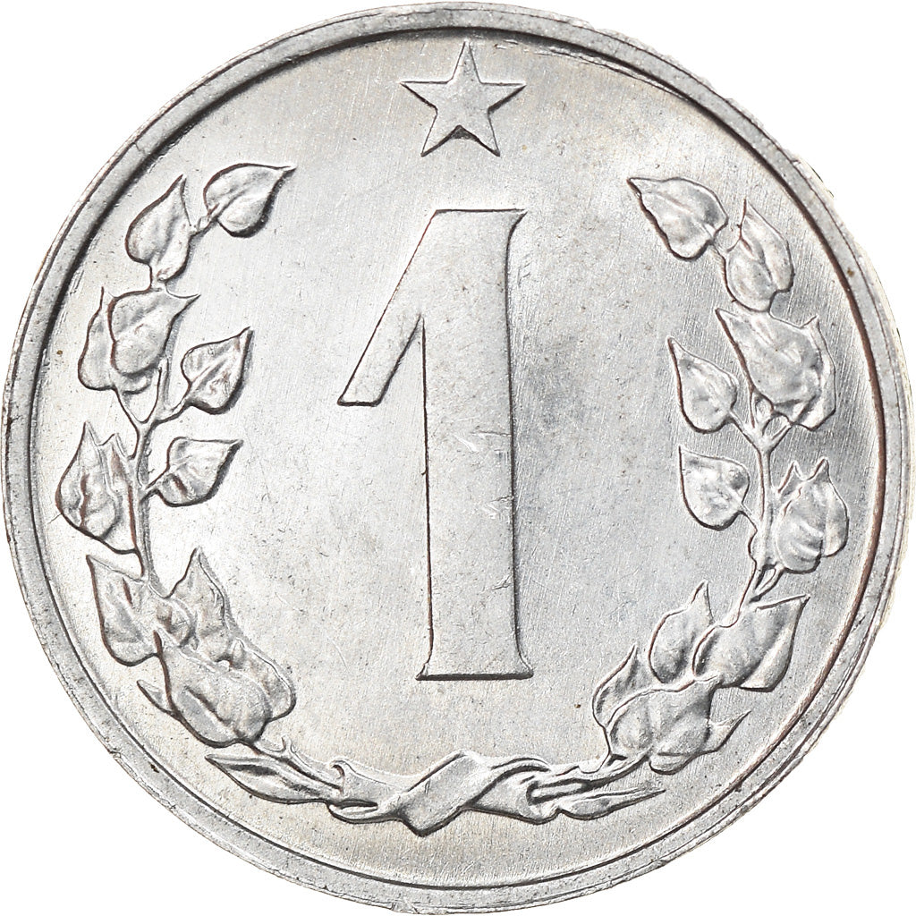 Münze, Tschechoslowakei, Haler, 1963, SS, Aluminium, KM:51