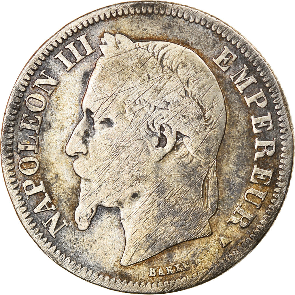 Coin, France, Napoleon III, Napoléon III, 2 Francs, 1866, Paris, VF(30-35)