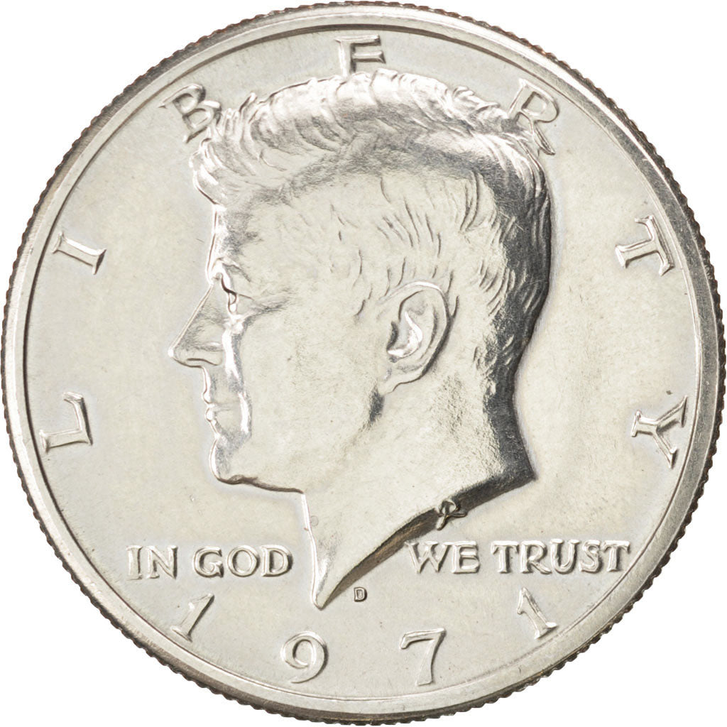 United States, Kennedy Half Dollar, 1/2 Dollar, 1971, Denver, KM #202b,...
