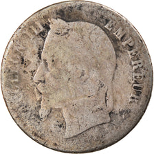 Moneda, Francia, Napoleon III, Napoléon III, 50 Centimes, 1867, Strasbourg, BC