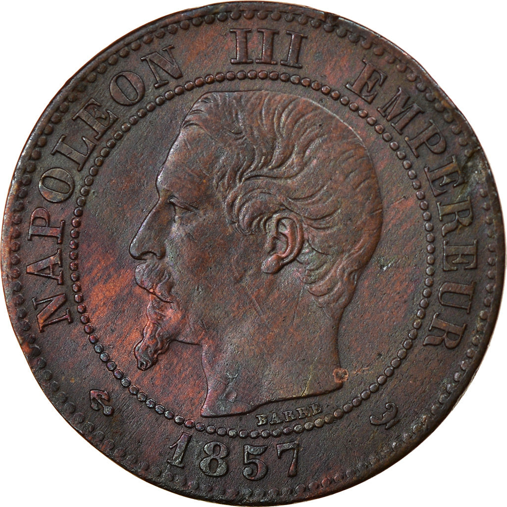 Moneda, Francia, Napoleon III, Napoléon III, 2 Centimes, 1857, Lille, MBC