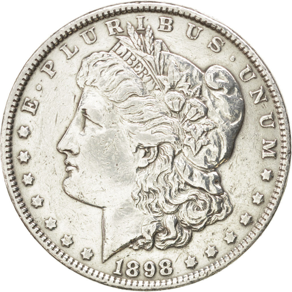 UNITED STATES, Morgan Dollar, Dollar, 1898, U.S. Mint, KM #110, EF(40-45),...