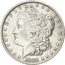 UNITED STATES, Morgan Dollar, Dollar, 1898, U.S. Mint, KM #110, EF(40-45),...