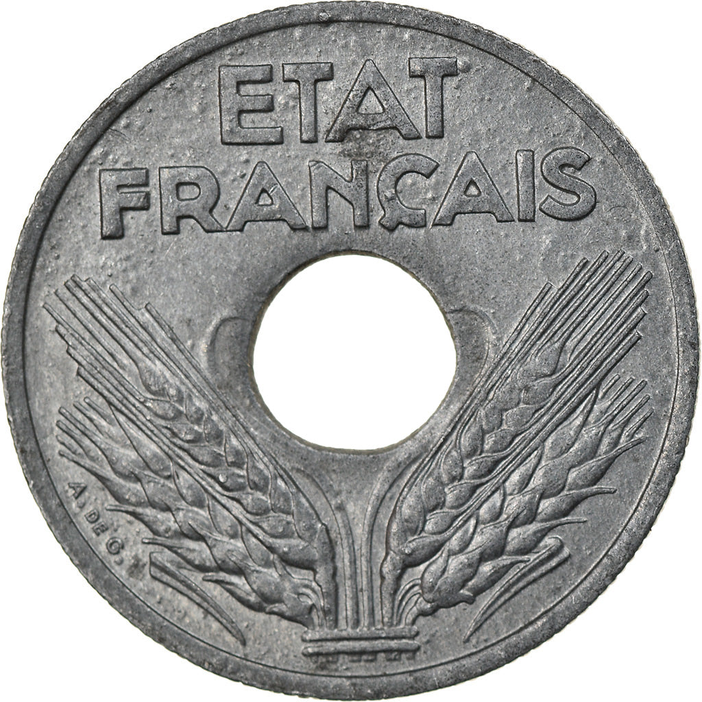 Coin, France, État français, 10 Centimes, 1943, Paris, EF(40-45), Zinc
