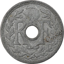 Moneta, Francja, Lindauer, 20 Centimes, 1945, Paris, EF(40-45), Cynk, KM:907.1